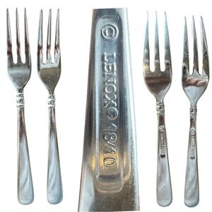 Pair of Lenox 18/10 Cocktail Forks EUC
